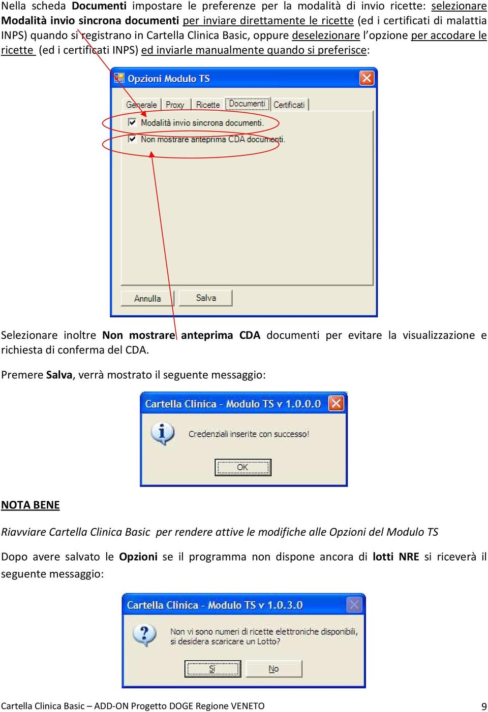 mostrare anteprima CDA documenti per evitare la visualizzazione e richiesta di conferma del CDA.