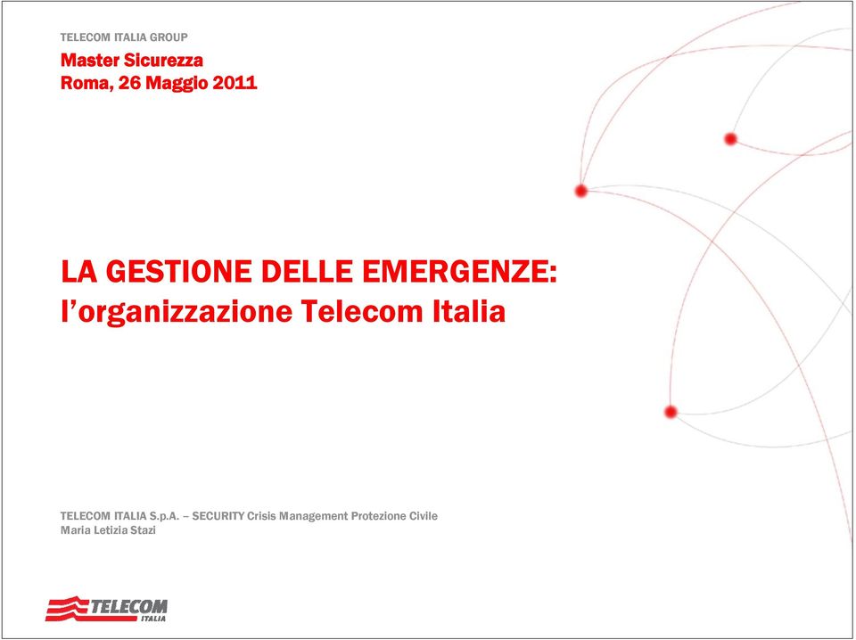 organizzazione Telecom Italia TELECOM ITAL