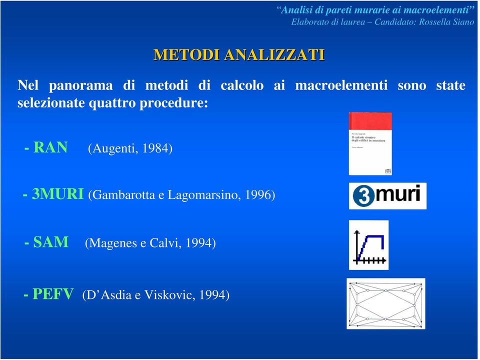 RAN (Augenti, 1984) - 3MURI (Gambarotta e Lagomarsino,