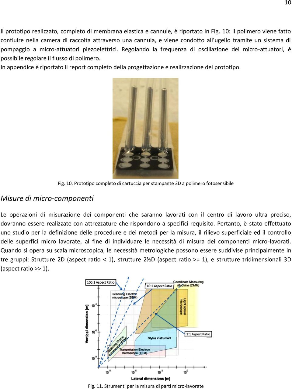 Regolando la frequenza di oscillazione dei micro-attuatori, è possibile regolare il flusso di polimero. In appendice è riportato il report completo della progettazione e realizzazione del prototipo.