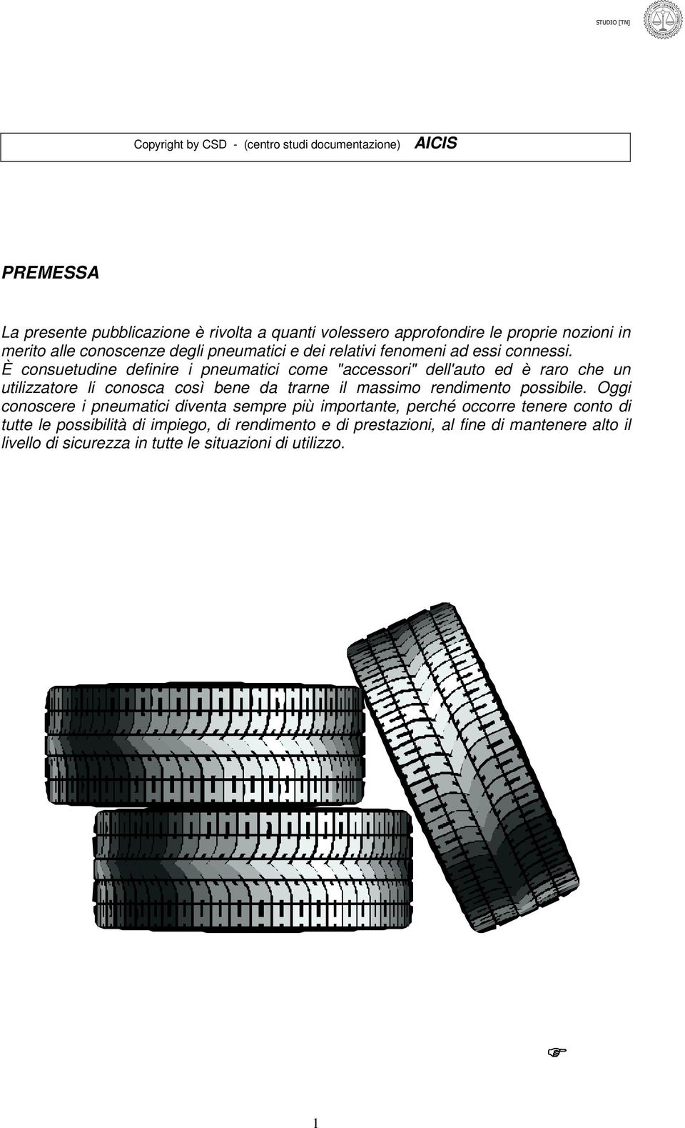 È consuetudine definire i pneumatici come "accessori" dell'auto ed è raro che un utilizzatore li conosca così bene da trarne il massimo rendimento possibile.