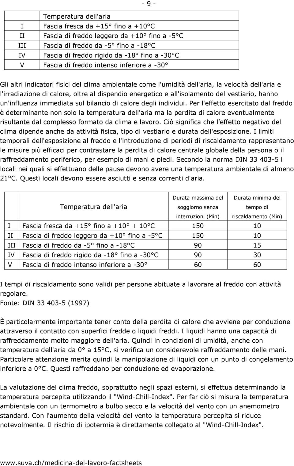 all'isolamento del vestiario, hanno un'influenza immediata sul bilancio di calore degli individui.