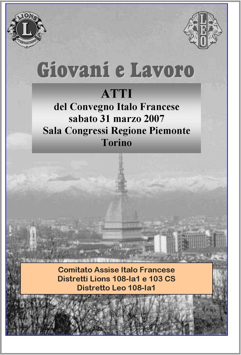 Regione Piemonte Torino Comitato Assise Italo