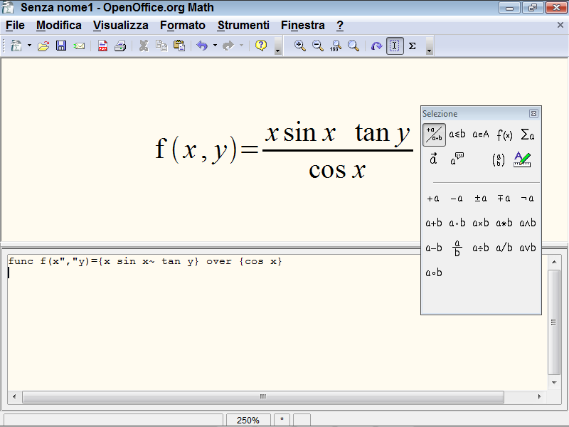 Software didattici Editor matematici MathType e OpenOffice Math,