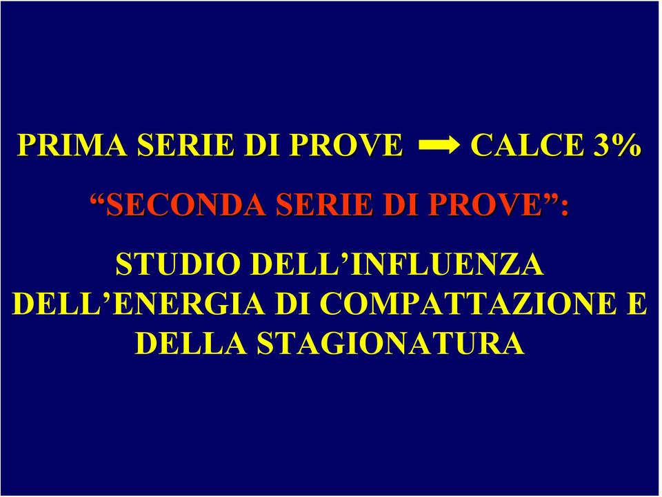 DELL INFLUENZA DELL ENERGIA DI