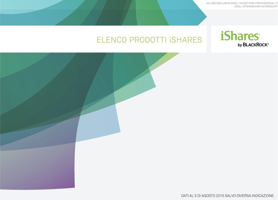 AUTORIZZATI ELENCO PRODOTTI ishares