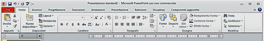 In alto un menù di schede con tanti bottoni/funzione 2 3 4.