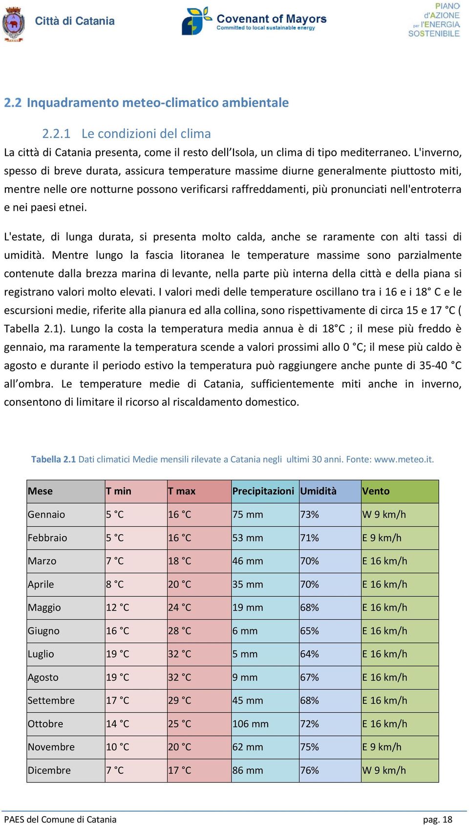 paesi etnei. L'estate, di lunga durata, si presenta molto calda, anche se raramente con alti tassi di umidità.