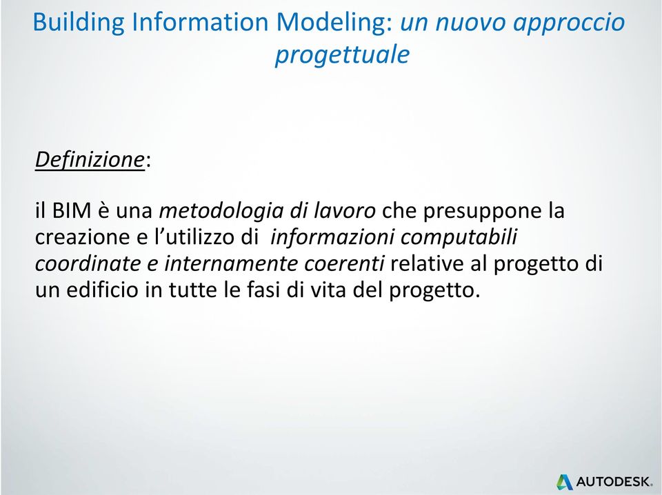 creazione e l utilizzo di informazioni computabili coordinate e