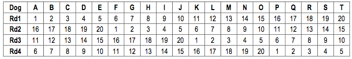 4.3. CAMPIONATO AGILITY GAMES L ordine di partenza per lo Snooker sarà sorteggiato per ogni categoria di altezza in ognuno dei tre gruppi di Nazioni.