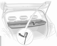 64 Oggetti e bagagli guida dello schienale, arrotolarla e inserire la piastra di chiusura nel fermo laterale. Montare la copertura del vano di carico.