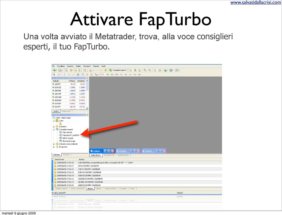 Metatrader, trova, alla