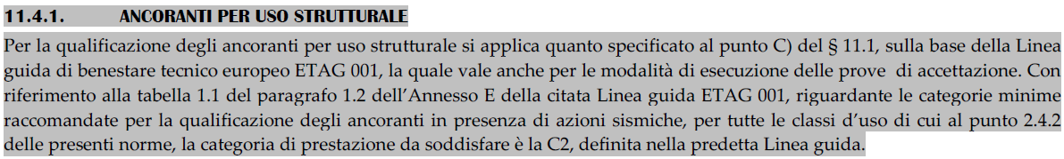 dettagli costruttivi come, per esempio, i sistemi di ancoraggio post-installati con ancoraggi chimici (Fig. 1) o meccanici. Fig.