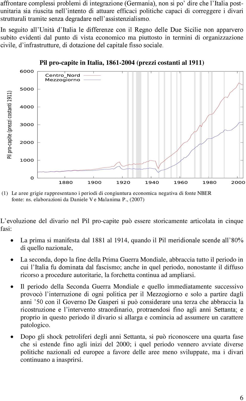 In seguito all Unità d Italia le differenze con il Regno delle Due Sicilie non apparvero subito evidenti dal punto di vista economico ma piuttosto in termini di organizzazione civile, d