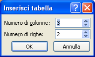 Fai clic sull icona Inserisci tabella. Se volevi aggiungere una tabella in una diapositiva già esistente, nel gruppo Tabelle della scheda Inserisci fai clic su Tabella.