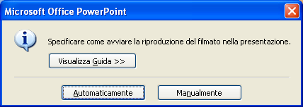 G. Pettarin - Presentation Modulo 6 - Nuova ECDL Finestra Inserisci filmato Scegli il filmato e premi OK. Appare la seguente finestra.