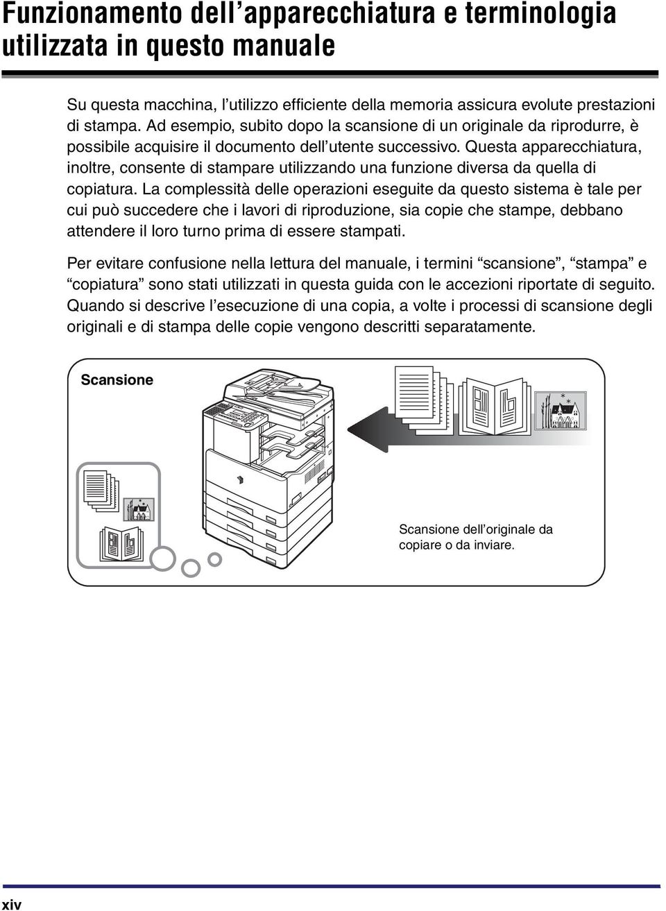 Questa apparecchiatura, inoltre, consente di stampare utilizzando una funzione diversa da quella di copiatura.