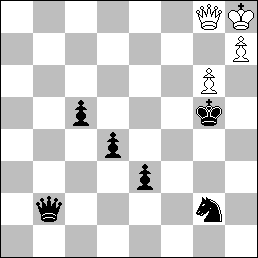 Numero Speciale WCCT 2013 Sinfonie Scacchistiche 5 Gioco Virtuale : 1.Ag3? [2.Ce2+, Rxe4; 3.Axh4 (4.Cg3 )] 1... Ab2; 2.Cb1+, Ac3; 3.Txc3+, Rxe4; 4.Cxd2 ma 1... h3! 1.Ag5? [2.Ce2+, Rxe4; 3.Axh4 (4.Cg3 )] 1... fxg5; 2.