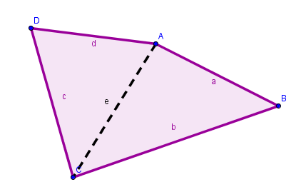 Somma degli angoli interni Cosa sono gli angoli interni ed esterni. La loro somma è costante? Con il disegno appena fatto ho visto che la somma degli angoli interni di un triangolo è sempre 180.