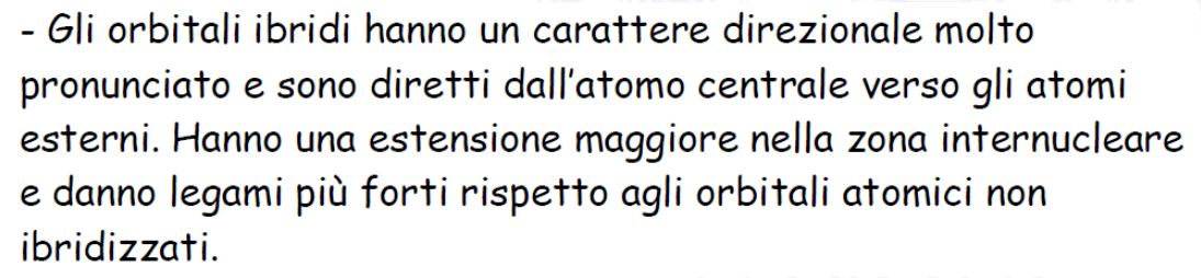 Soluzione 2: orbitali ibridi (Linus Pauling) 67 Dopo la promozione elettronica gli orbitali atomici si MESCLAN orbitali