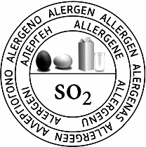 Indicazioni ingredienti/allergeni Dicitura
