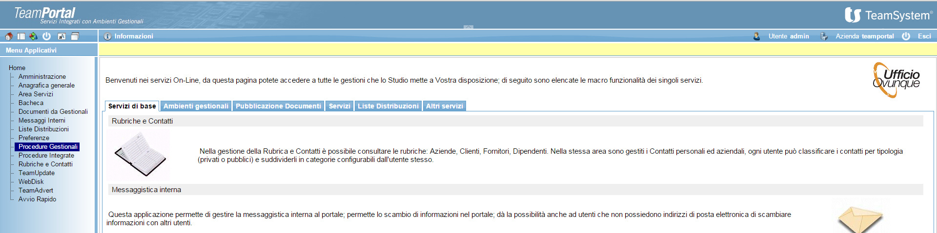 i. Se l operazione è andata a buon fine, appare una videata simile alla seguente, con la scritta Licenze caricate correttamente in basso a sinistra, e l anno 2016 nelle date di rilascio delle varie