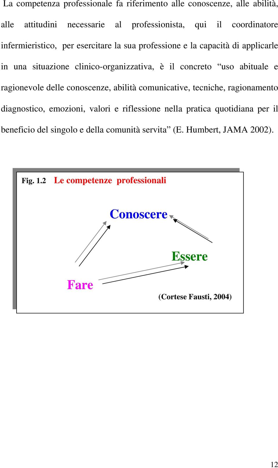 ragionevole delle conoscenze, abilità comunicative, tecniche, ragionamento diagnostico, emozioni, valori e riflessione nella pratica quotidiana per