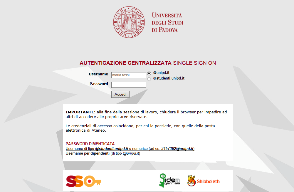 UNIWEB - GUIDA PER INSERIMENTO DOMANDA DI DIPLOMA MASTER Di seguito viene illustrata la procedura da