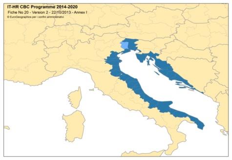 ITALIA-Croazia in a nutshell EU available funds (ERDF): 201 million EUR» EU co-financing rate: up to 85%» Seat of the implementing bodies (MA, CA, AA, JS) Venezia Veneto Region» Status: programme