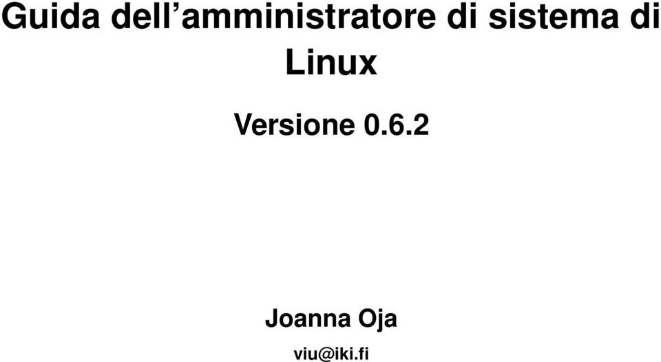 sistema di Linux