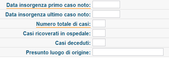 Compilazione della scheda MTA Scrivere sempre il codice AUSL e il n.