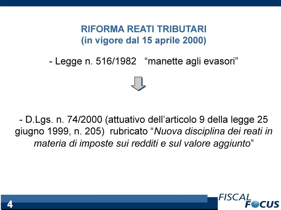 74/2000 (attuativo dell articolo 9 della legge 25 giugno 1999, n.