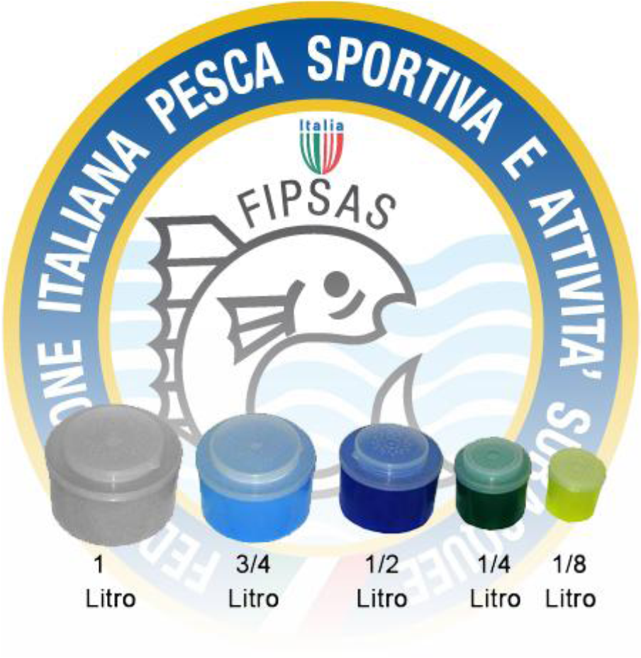 FEDERAZIONE ITALIANA PESCA SPORTIVA E ATTIVITA SUBACQUEE ufficiale che dovranno essere consegnati chiusi, terre e pasture dovranno essere presentate nei secchi graduati.