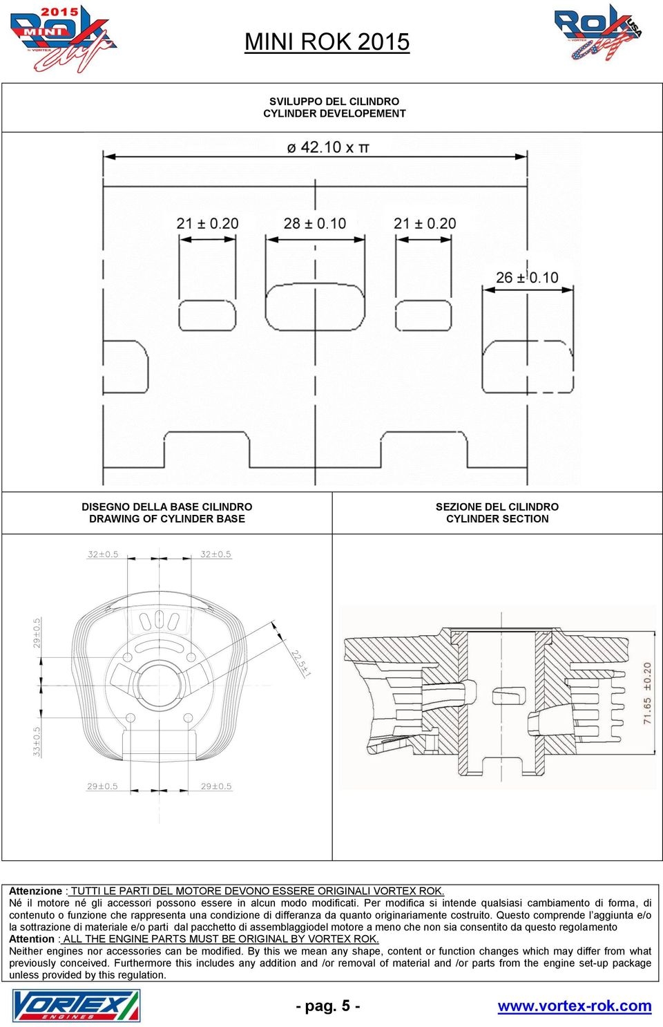 DRAWING OF CYLINDER BASE SEZIONE DEL