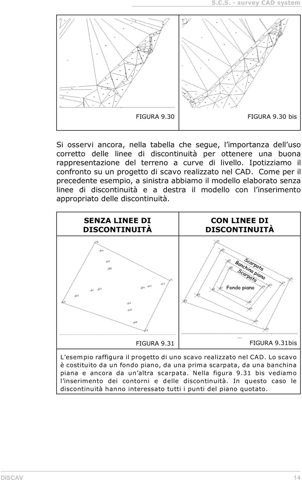 Ipotizziamo il confronto su un progetto di scavo realizzato nel CAD.