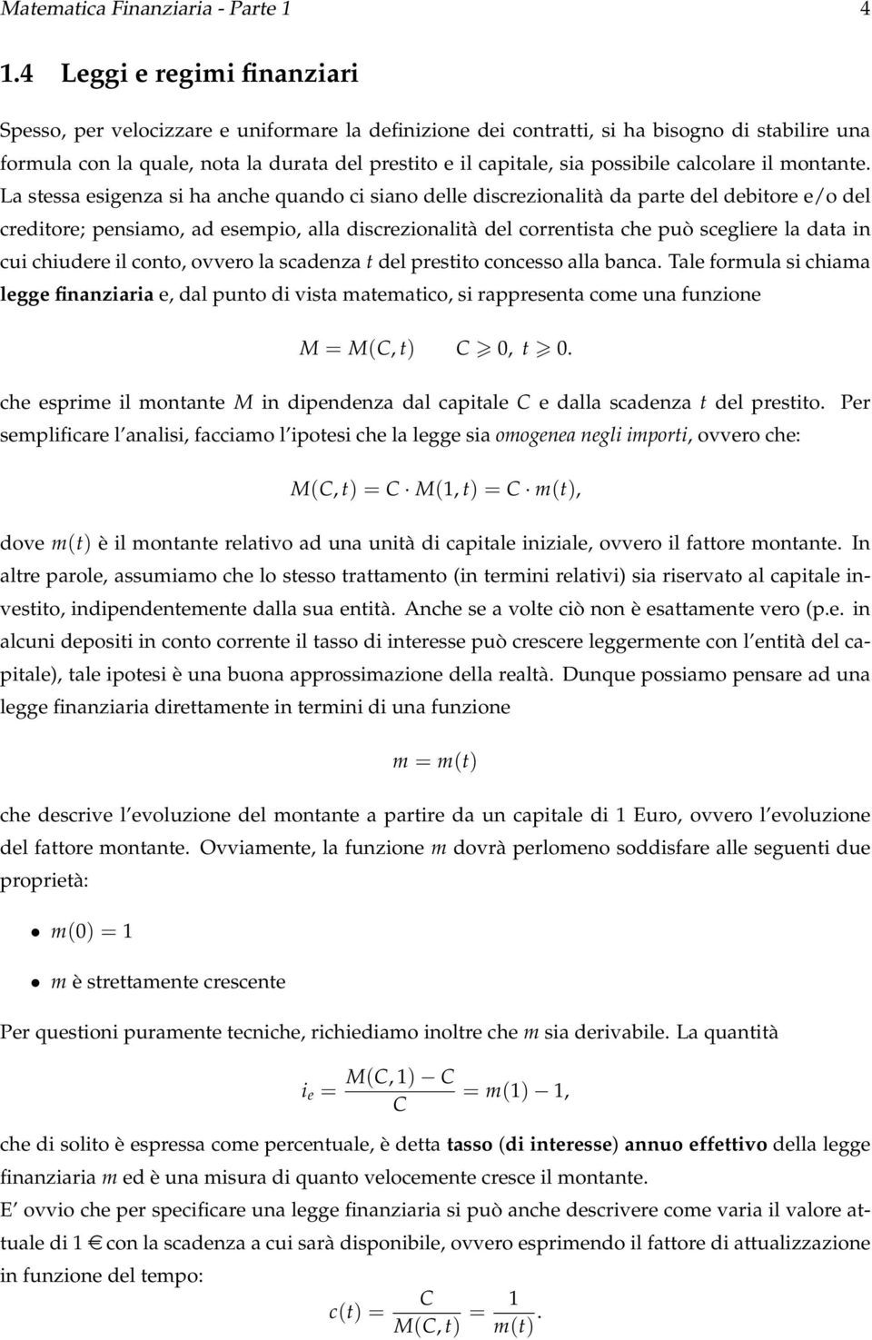 possibile calcolare il montante.