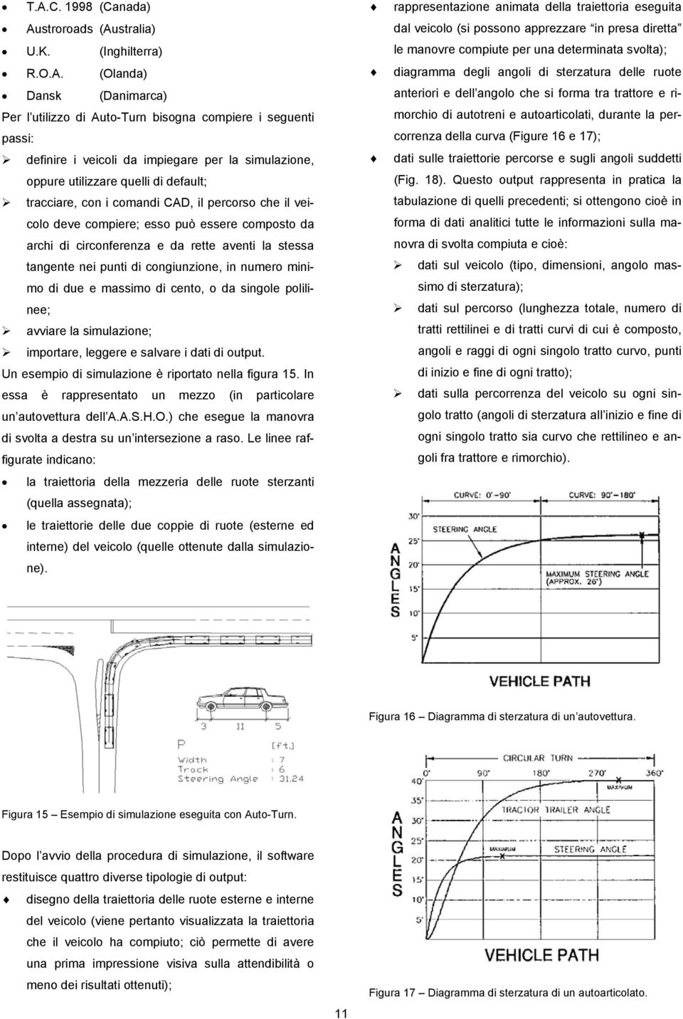 stessa tangente nei punti di congiunzione, in numero minimo di due e massimo di cento, o da singole polilinee; avviare la simulazione; importare, leggere e salvare i dati di output.