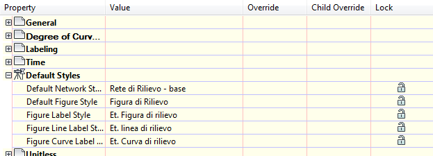 14 Rilievo 14.1 Impostazioni generali 14.