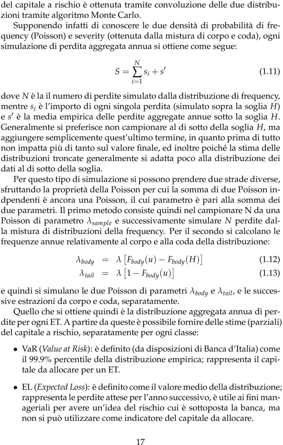 segue: S = N s i + s (1.