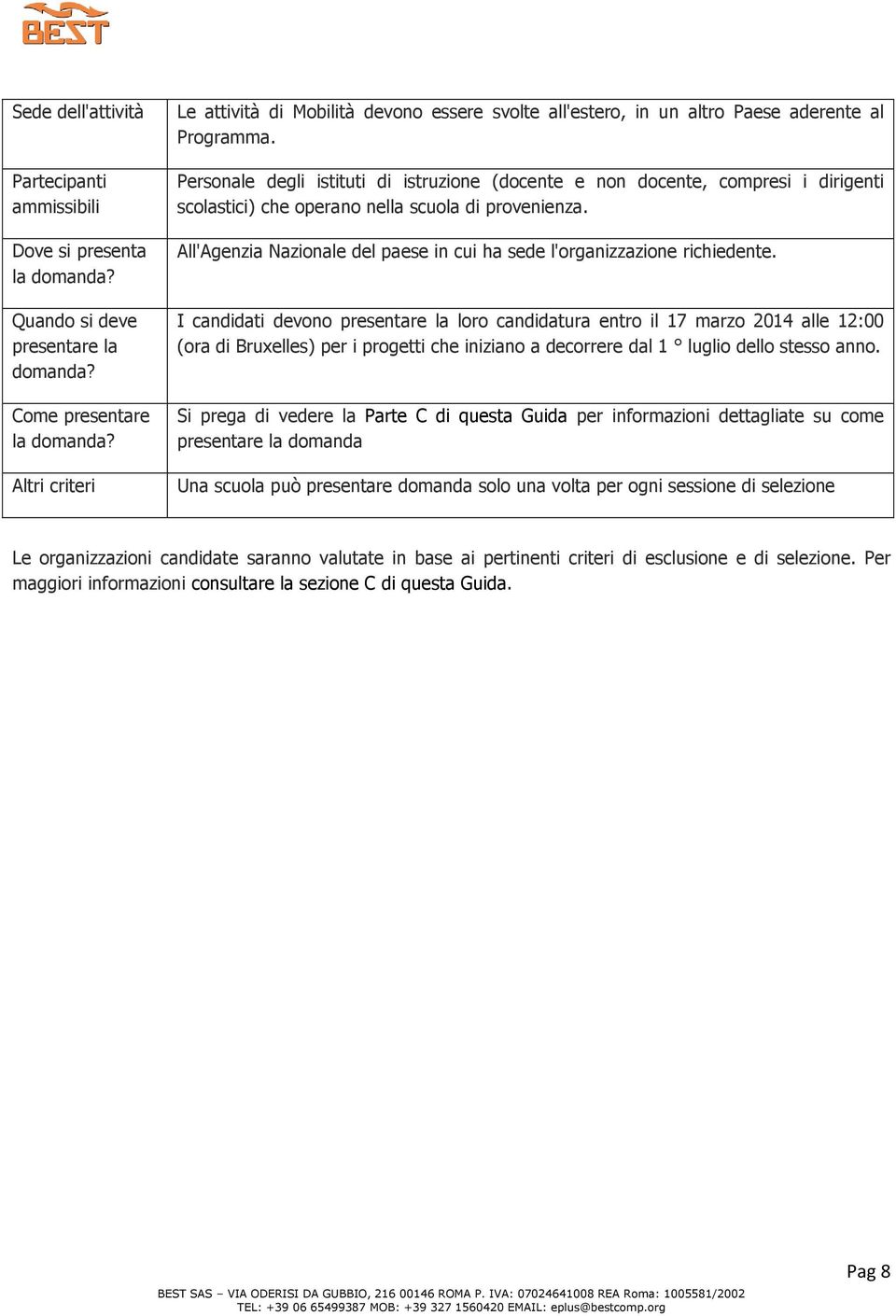 Personale degli istituti di istruzione (docente e non docente, compresi i dirigenti scolastici) che operano nella scuola di provenienza.