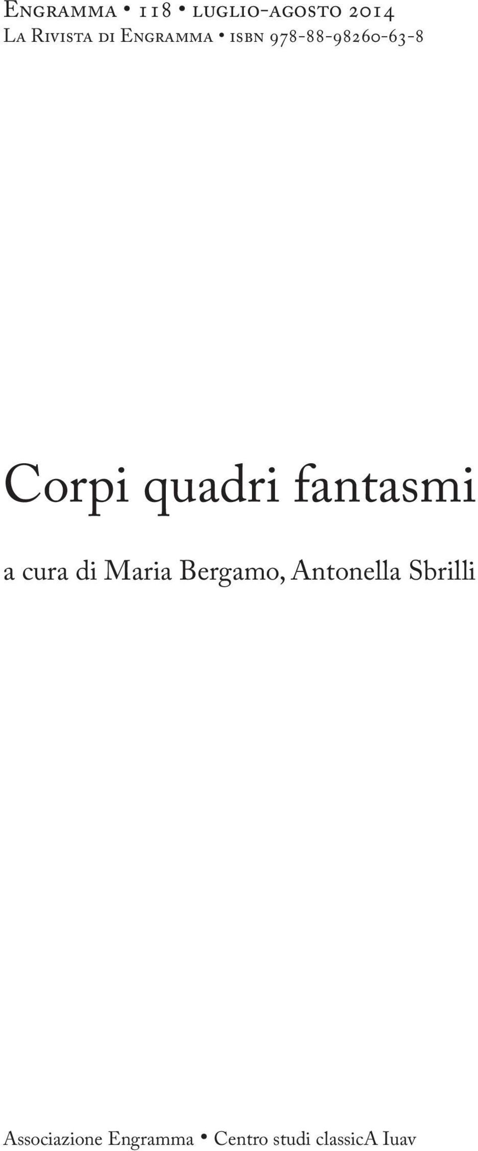 fantasmi a cura di Maria Bergamo, Antonella