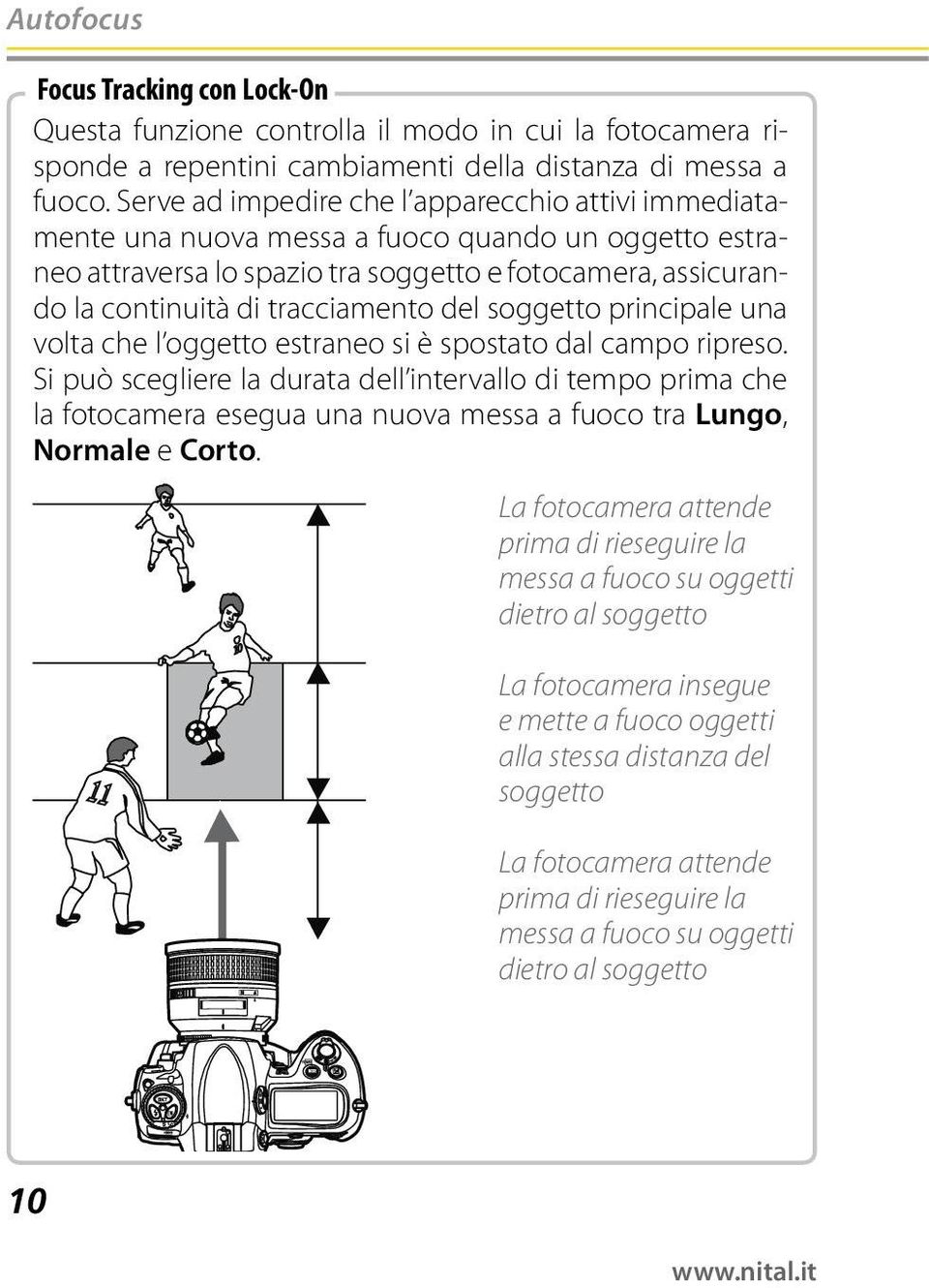 del soggetto principale una volta che l oggetto estraneo si è spostato dal campo ripreso.