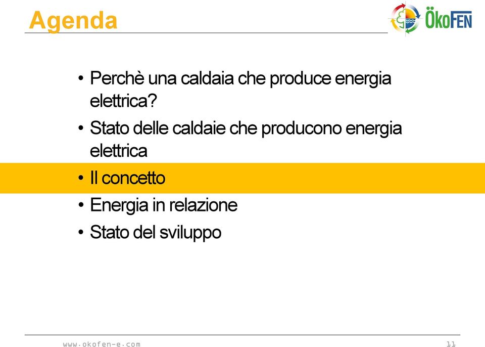 Stato delle caldaie che producono energia