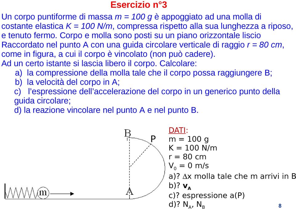 Ad un certo istante si lascia libero il corpo.