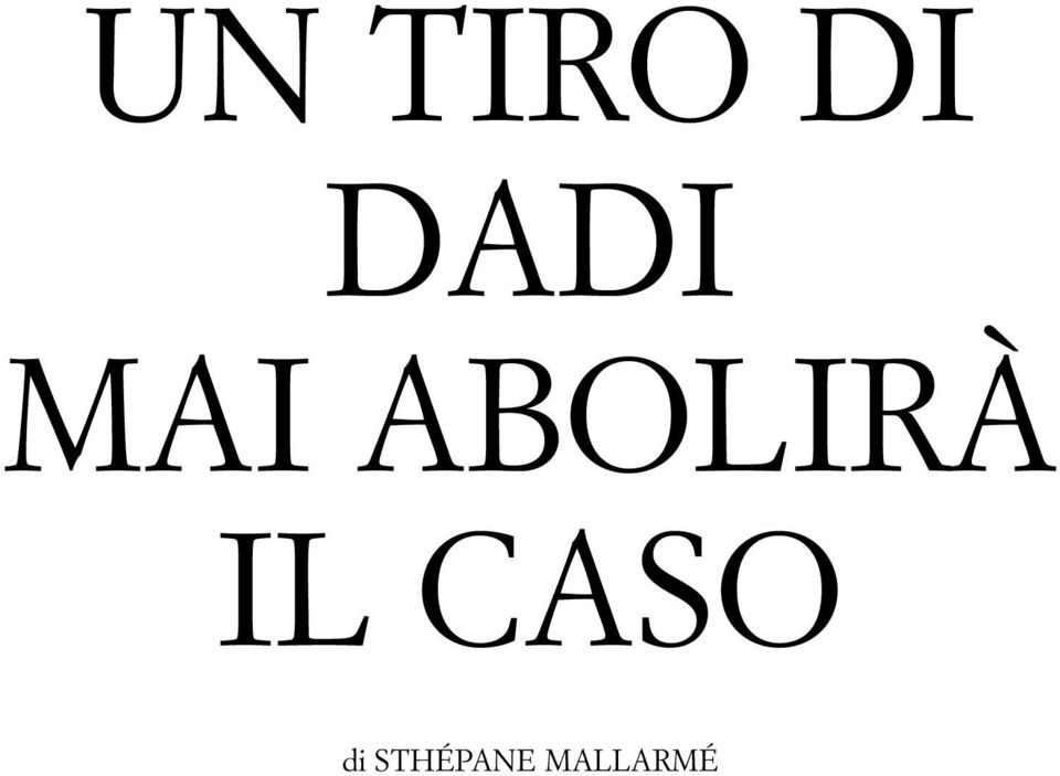 ABOLIRÀ IL