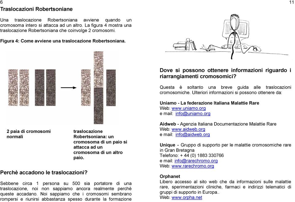 Dove si possono ottenere informazioni riguardo i riarrangiamenti cromosomici? Questa è soltanto una breve guida alle traslocazioni cromosomiche.