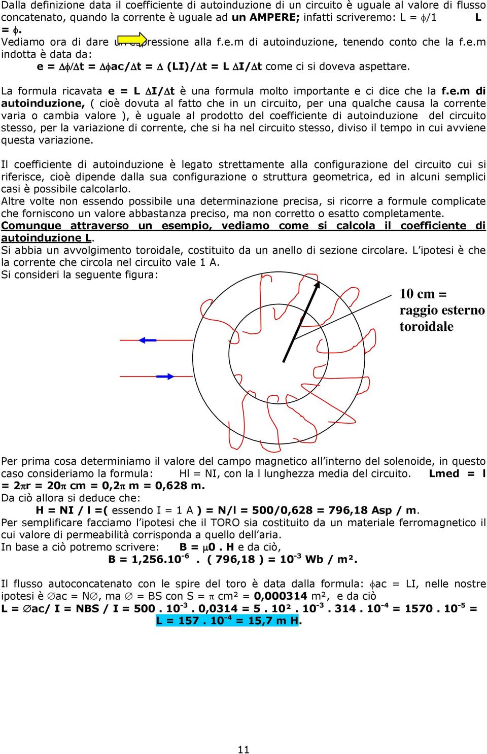 La formula ricavata e 