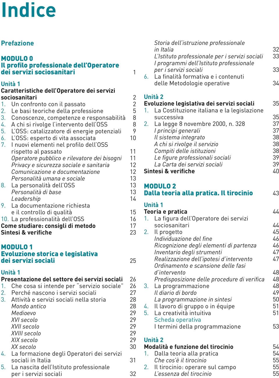 L OSS: esperto di vita associata 10 7.