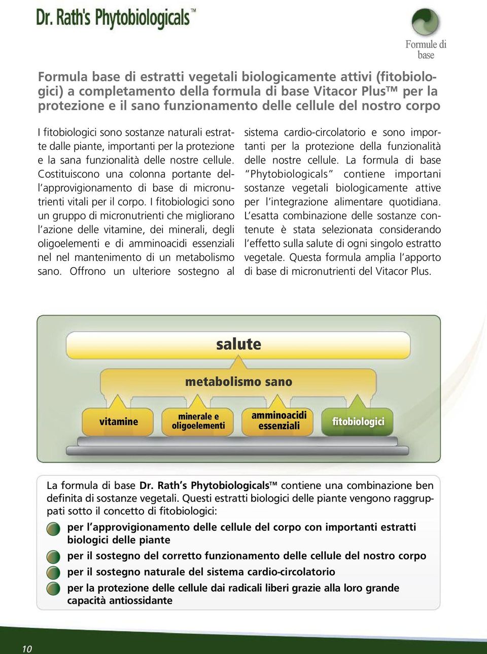 Costituiscono una colonna portante dell approvigionamento di base di micronutrienti vitali per il corpo.