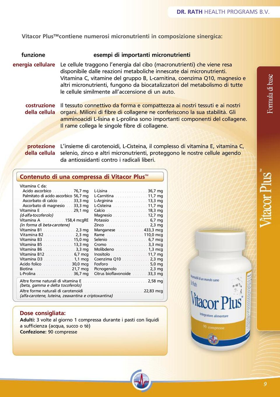 cibo (macronutrienti) che viene resa disponibile dalle reazioni metaboliche innescate dai micronutrienti.